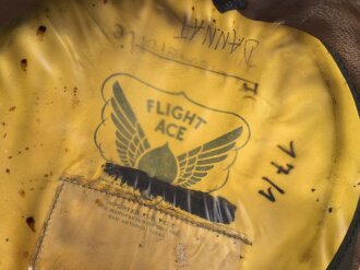 U.S. Army , Officers visor hat " Flight Ace" . Looks like a second sweat band sewn in to make hat smaller. Is now 56cm