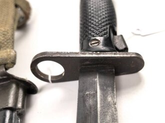 U.S. Army , M6 bayonet by AERIAL. M8 scabbard nicely painted