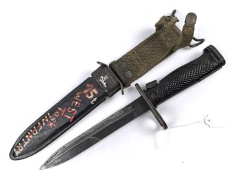 U.S. Army , M6 bayonet by AERIAL. M8 scabbard nicely painted
