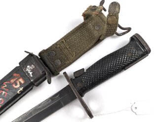 U.S. Army , M6 bayonet by AERIAL. M8 scabbard nicely painted