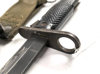 U.S. Army , M6 bayonet by AERIAL. M8 scabbard nicely painted