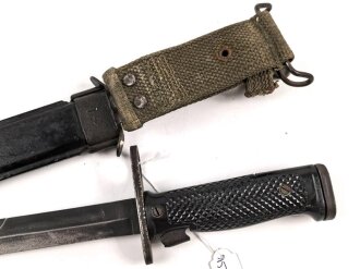U.S. Army , M6 bayonet by AERIAL. M8 scabbard nicely painted