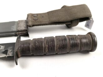 U.S. Navy WWII , MARK 2 fighting  knife by Camillus. Used, good condition