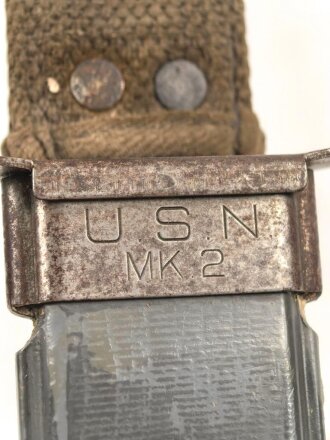 U.S. Navy WWII , MARK 2 fighting  knife by Camillus. Used, good condition