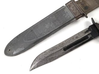 U.S. Navy WWII , MARK 2 fighting  knife by Camillus. Used, good condition