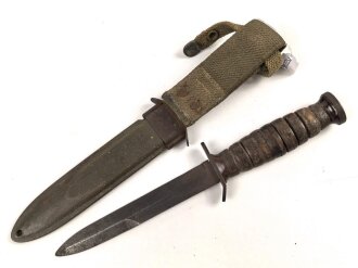 U.S. Army, M3 fighting knife by IMPERIAL, in M8 scabbard. Used