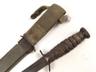 U.S. Army, M3 fighting knife by IMPERIAL, in M8 scabbard. Used