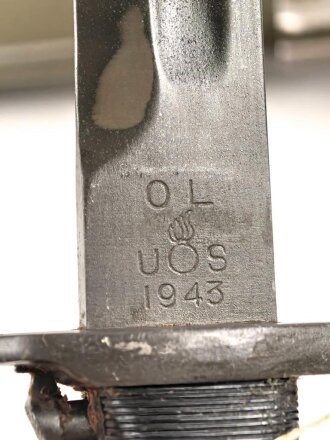 U.S. 1943 dated M1 Garand Bayonet , OL  (Oneida, Limited) manufactured, very hard to find