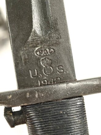 U.S. 1942 dated M1 Garand Bayonet , cut down by PAL, good condition