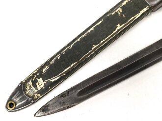 U.S. WWII M1 Garand Bayonet , AFH manufactured. Used, scabbard was original white, but OD overpainted