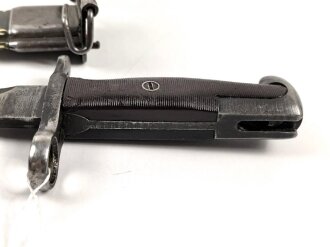 U.S. WWII M1 Garand Bayonet , AFH manufactured. Used, scabbard was original white, but OD overpainted