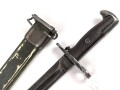 U.S. WWII M1 Garand Bayonet , AFH manufactured. Used, scabbard was original white, but OD overpainted