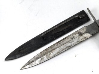 Frankreich 2.Weltkrieg, Kampfmesser "Thiers" Unter deutscher Besatzung Hergestellt und so an Deutsche Soldaten in Norwegen ausgegeben. Guter Zustand