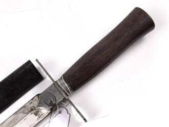 Frankreich 2.Weltkrieg, Kampfmesser "Thiers" Unter deutscher Besatzung Hergestellt und so an Deutsche Soldaten in Norwegen ausgegeben. Guter Zustand