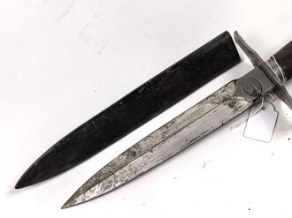 Frankreich 2.Weltkrieg, Kampfmesser "Thiers" Unter deutscher Besatzung Hergestellt und so an Deutsche Soldaten in Norwegen ausgegeben. Guter Zustand