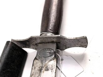 Frankreich 2.Weltkrieg, Kampfmesser "Thiers" Unter deutscher Besatzung Hergestellt und so an Deutsche Soldaten in Norwegen ausgegeben. Guter Zustand