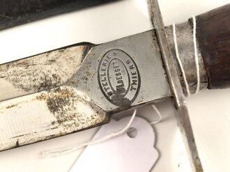 Frankreich 2.Weltkrieg, Kampfmesser "Thiers" Unter deutscher Besatzung Hergestellt und so an Deutsche Soldaten in Norwegen ausgegeben. Guter Zustand