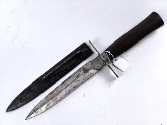 Frankreich 2.Weltkrieg, Kampfmesser "Thiers" Unter deutscher Besatzung Hergestellt und so an Deutsche Soldaten in Norwegen ausgegeben. Guter Zustand