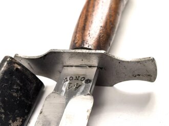 Frankreich 2.Weltkrieg, Kampfmesser "GONON 41" Unter deutscher Besatzung Hergestellt und so an Deutsche Soldaten in Norwegen ausgegeben. Guter Zustand