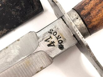 Frankreich 2.Weltkrieg, Kampfmesser "GONON 41" Unter deutscher Besatzung Hergestellt und so an Deutsche Soldaten in Norwegen ausgegeben. Guter Zustand