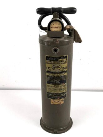 U.S. 1944 dated Hand Fire Extinguisher. " War time...