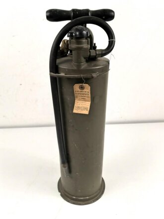 U.S. 1944 dated Hand Fire Extinguisher. " War time emergency Model"  Good condition, empty, NO OVERSEAS SHIPPING