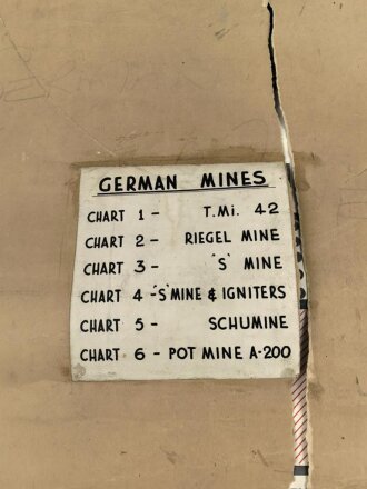 U.S. and British WWII, Illustrated Training Portfolio ( German Mines ) The war office, Oktober 1944.  Size  70 x 100cm