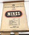 U.S. and British WWII, Illustrated Training Portfolio ( German Mines ) The war office, Oktober 1944.  Size  70 x 100cm