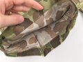 U.S. Army, 1943 dated Camo HBT combat trousers. Unissued, with cutters tags. Size 34 x 31, King Kard Overall Co.