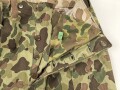 U.S. Army, 1943 dated Camo HBT combat trousers. Unissued, with cutters tags. Size 34 x 31, King Kard Overall Co.