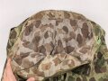 U.S. Army, 1943 dated Camo HBT combat trousers. Unissued, with cutters tags. Size 34 x 31, King Kard Overall Co.