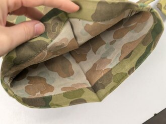 U.S. Army, 1943 dated Camo HBT combat trousers. Unissued, with cutters tags. Size 34 x 31, King Kard Overall Co.