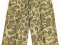 U.S. Army, 1943 dated Camo HBT combat trousers. Unissued, with cutters tags. Size 34 x 31, King Kard Overall Co.