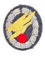 Fallschirmschützenabzeichen der Luftwaffe, Stoffausführung, sehr guter Zustand