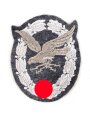 Fliegerschützenabzeichen mit Blitzbündel der Luftwaffe, Stoffausführung, sehr guter Zustand