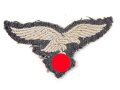 Luftwaffe, Adler für ein Schiffchen für Mannschaften, getragenes Stück