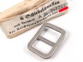 6 Schiebeschnallen nach Vorschrift der NSDAP. ( Für Querriemen / Sturmriemen) 37mm Höhe.  Ungetragen