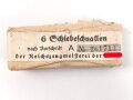 6 Schiebeschnallen nach Vorschrift der NSDAP. ( Für Querriemen / Sturmriemen) 37mm Höhe.  Ungetragen