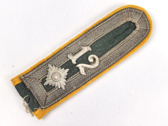 Heer, einzelnes Schulterstück für einen Feldwebel im Kavallerie Regiment 12, frühe Ausführung Reichswehr / frühe Wehrmacht