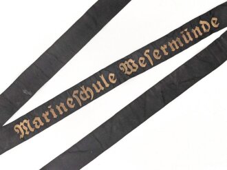 Kriegsmarine, Mützenband "Marineschule...