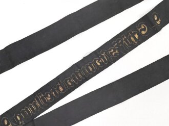 Kriegsmarine, Mützenband "9.Schiffsstammabteilung" Lange 162cm