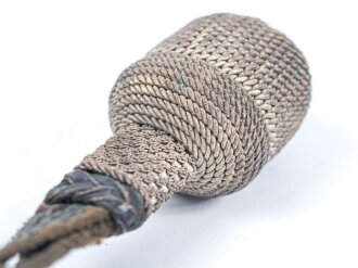 Kaiserreich, Portepee an Koppelschuh für ein Extraseitengewehr. Getragen, ungereinigt
