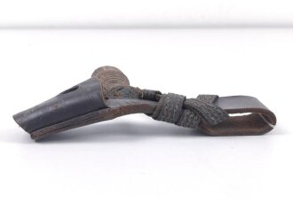 Kaiserreich, Portepee an Koppelschuh für ein Extraseitengewehr. Getragen, ungereinigt