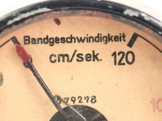 Bandgeschwindigkeitsanzeige für Tonschreiber B1 ( L ) Laufwerk , Funktion nicht geprüft