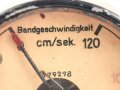 Bandgeschwindigkeitsanzeige für Tonschreiber B1 ( L ) Laufwerk , Funktion nicht geprüft