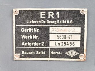 Seibt Empfänger ER1, Ln 25466. Überlackiertes...
