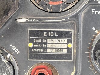 Luftwaffe Empfänger E.10L , Ln 26593 , Originallack,...
