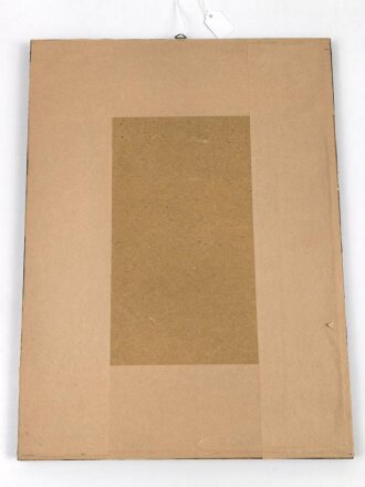 Großadmiral Erich Raeder, original gerahmtes Foto mit eigenhändiger Widmung und Unterschrift " Im Dankbarkeit und Kameradschaftlicher Erinnerung 2.I.1940. Maße des Rahmen 25,5, x 34,5cm