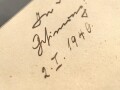 Großadmiral Erich Raeder, original gerahmtes Foto mit eigenhändiger Widmung und Unterschrift " Im Dankbarkeit und Kameradschaftlicher Erinnerung 2.I.1940. Maße des Rahmen 25,5, x 34,5cm