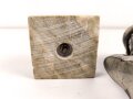 Tischbüste Spritzguß versilbert auf Mormorsockel. " Hochzeitsgeschenk vom UnteroffiziersKorps 11. Komp. I.R. 18". Gesamthöhe 23cm, leider defekt.